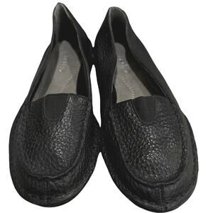 Aerosol awestruck-soft pebble leather black driving shoes size 5.5 flats‎